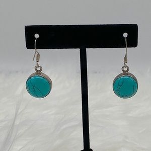Vintage Sterling Silver and Turquoise Earrings